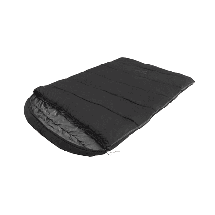 Easy Camp Raven Square Double 5°C | Sleeping Bag | 220 x 150 cm | Temperature -9 to 10 °C | Two-way open-end, L-shaped, autolock
