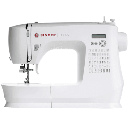 Singer | Sewing Machine | C5655 | Number of stitches 80 | Number of buttonholes 6 | White