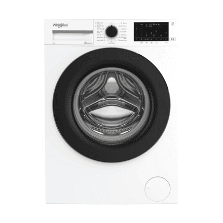 Whirlpool | Washing machine | WAM 97WB EE | Energy efficiency class A | Front loading | Washing capacity 9 kg | 1400 RPM | Depth 58 cm | Width 60 cm | Display | Digital | Steam function | White
