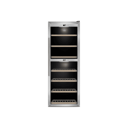Caso | Wine Cooler | WineComfort 1260 Smart | Energy efficiency class G | Free standing | Bottles capacity 126 | Stainless steel/Black