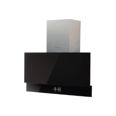 CATA | Hood | Goya PRO 90 BK | Wall mounted | Energy efficiency class A+++ | Width 90 cm | 842 m³/h | Touch control | LED | Black glass