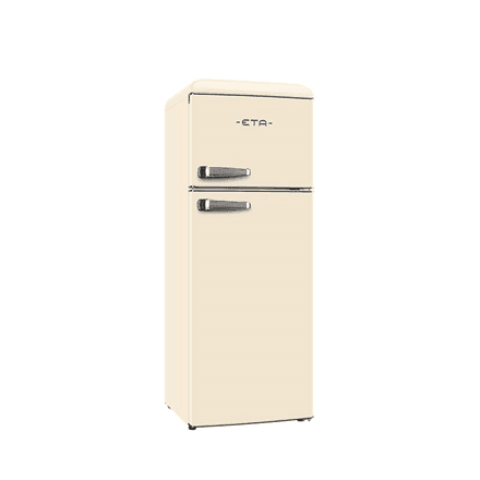 ETA Refrigerator | ETA253390040EN Storio Retro | Energy efficiency class E | Free standing | Height 148.2 cm | Double Door | Fridge net capacity 170 L | Freezer net capacity 45 L | 38 dB | Beige