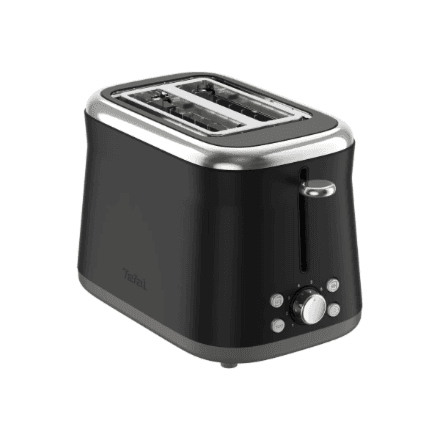 TEFAL Toaster | TT7208E0 Collection Retro | Power 850 W | Number of slots 2 | Housing material Stainless steel | Black