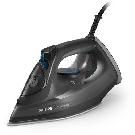 Philips Steam iron | DST3041/80 3000 series | Steam Iron | 2600 W | Continuous steam 40 g/min | Water tank capacity 300 ml | Black | Steam boost performance 200 g/min