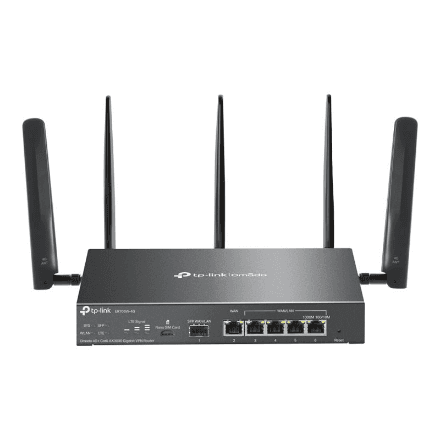 TP-LINK | Omada 4G+ Cat6 AX3000 Gigabit VPN Router | ER706W-4G | 802.1q | 10/100/1000 Mbit/s | Mesh Support Yes | MU-MiMO Yes | Antenna type Detachable | 60 month(s)