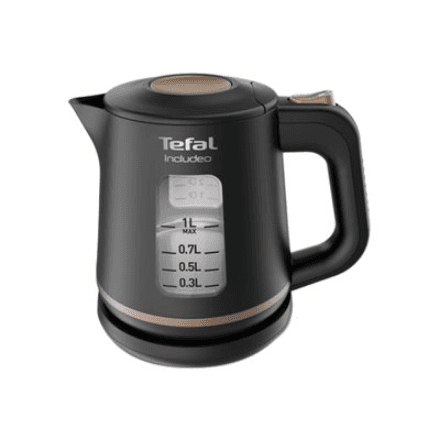 TEFAL | Kettle | KI533811 | Electric | 2400 W | 1 L | Plastic | 360° rotational base | Black