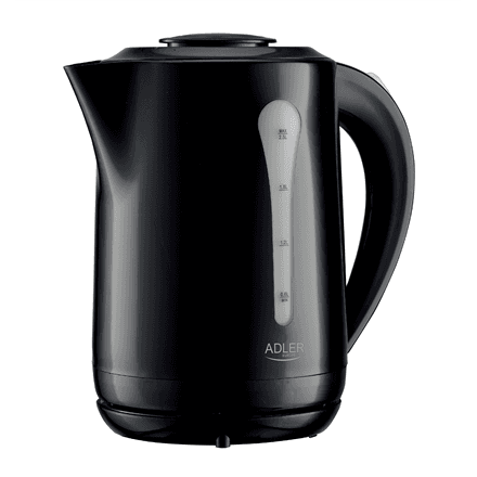 Adler | Kettle | AD 1244 | Electric | 1850 W | 2.5 L | Plastic | 360° rotational base | Black