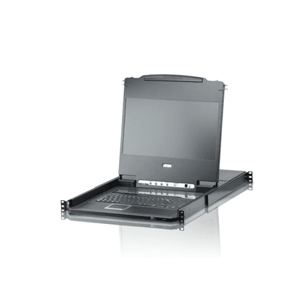Aten CL6708MW 8-Port USB DVI Single Rail WideScreen LCD KVM Switch | Aten | KVM over IP Switch with Daisy-Chain Port and USB Peripheral Support | CL6708MW