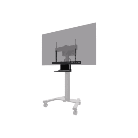 Neomounts Floor stand | AV45-500BL Laptop Shelf Kit | Height adjustment | 43-110 " | Maximum weight (capacity) 2.5 kg | Black