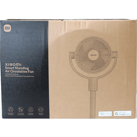 SALE OUT. Smart Standing Air Circulation Fan EU | Stand Fan | Diameter 32 cm | Number of speeds 100 | Oscillation | White | DAMAGED PACKAGING, PAINT AND ITEM BODY. MISSING INNER PACKAGING AND MANUAL