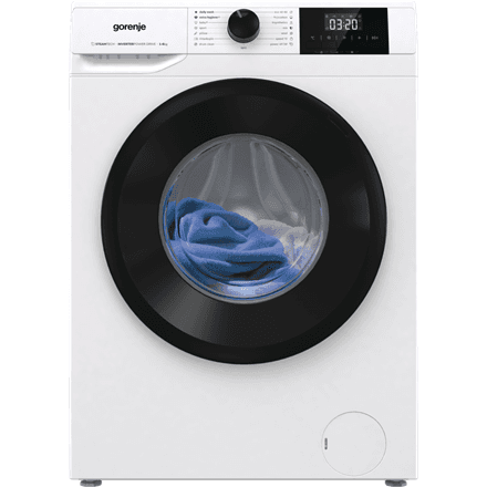 Gorenje | Washing Machine | W3NGPI62SBS | Energy efficiency class B | Front loading | Washing capacity 6 kg | 1200 RPM | Depth 47 cm | Width 60 cm | LCD | Steam function