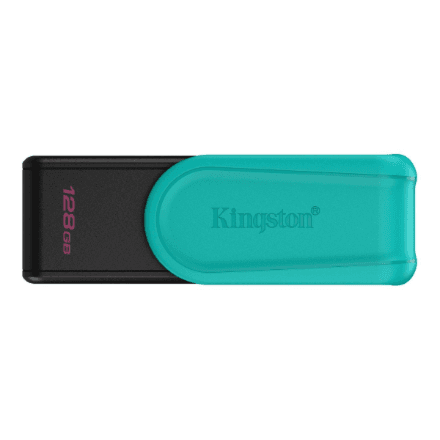 Kingston USB Flash Drive | DataTraveler Exodia S | 128 GB | USB Type-A | Black/Turquoise