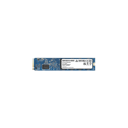 Synology | SNV3510-400G | 400 GB | SSD form factor M.2 22110 | Solid-state drive interface NVMe PCIe 3.0 x4 | Read speed 3000 MB/s | Write speed 750 MB/s