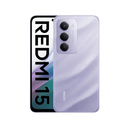Xiaomi | Redmi | 15 4G | Sandy Purple | 6.9 " | IPS LCD | 1080 x 2340 pixels | Qualcomm | Internal RAM 8 GB | 256 GB | Dual SIM | Nano SIM | 4G | Main camera resolution 50 MP | Secondary camera resolution 8 MP | Andro...