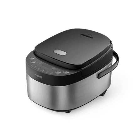 Philips Mini rice cooker | HD3093/80 3000 series | 600 W | 0.85 L | Number of programs 8 | Stainless Steel/Black