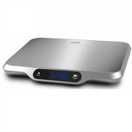 Caso | Kitchen scale | L 15 | Maximum weight (capacity) 15 kg | Graduation 1 g | Display type LCD Display | Stainless steel