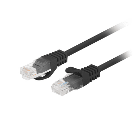 Lanberg | Patchcord CAT.5E UTP Fluke Passed | PCU5-10CC-0025-BK | 0.25 m | Black