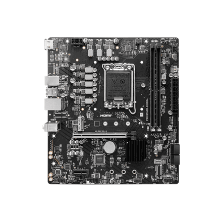 MSI PRO B760M-B DDR4 | Processor family Intel | Processor socket LGA1700 | DDR4 | Supported hard disk drive interfaces SATA, M.2 | Number of SATA connectors 4