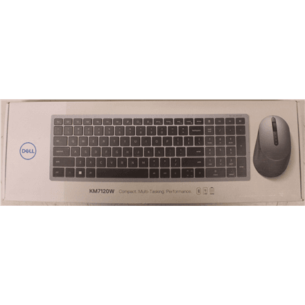 SALE OUT. Dell Keyboard and Mouse KM7120W Wireless US/LT | SALE OUT. Dell Pro Plus KM7120W | Keyboard and Mouse Set | Wireless | Mouse included | Bluetooth | Wireless connection | Lithuanian | Titan Gray | DEMO, UNPAC...