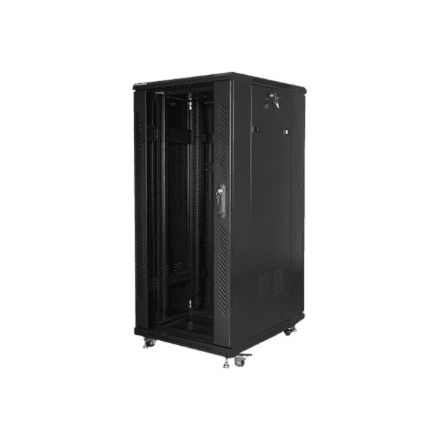 Lanberg | Rack cabinet 19" free-standing 27U/600x800 (flat pack) | FF01-6827-12B | Black