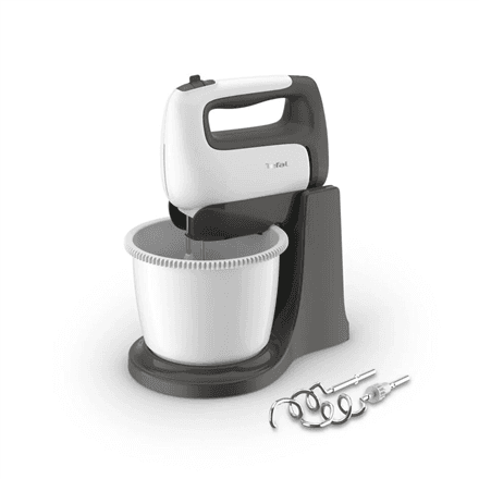 TEFAL | HT464138 Prep'Mix+ | Hand Mixer | 500 W | Number of speeds 5 | Turbo mode | White/Grey