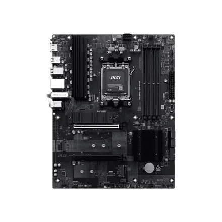 PRO B840-S EVO WIFI6E | MSI Processor family AMD | Processor socket AM5 | Supported hard disk drive interfaces SATA, M.2 | Number of SATA connectors 4