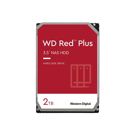 Western Digital | Red Plus NAS Hard Drive | WD20EFPX | 5400 RPM | 2000 GB