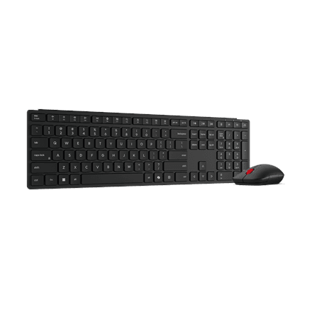 Lenovo Multi-Mode Pro Combo Keyboard and Mouse 6000-US Euro | Keyboard and Mouse Set | Wireless | Mouse included | Bluetooth | US Euro | Eclipse Black