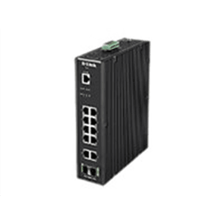 D-LINK DIS-200G-12S L2 Managed Industrial Switch with 10 10/100/1000Base-T and 2 1000Base-X SFP ports | D-Link | 60 month(s)