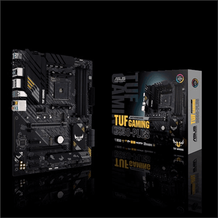 Asus | TUF GAMING B550-PLUS | Processor family AMD | Processor socket AM4 | DDR4 | Memory slots 4 | Chipset AMD B | ATX