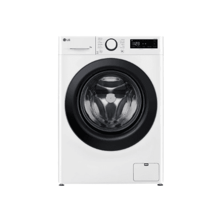 LG | Washing machine | F2WR509SBW | Energy efficiency class A | Front loading | Washing capacity 9 kg | 1200 RPM | Depth 48 cm | Width 60 cm | Display | LED | Steam function | White