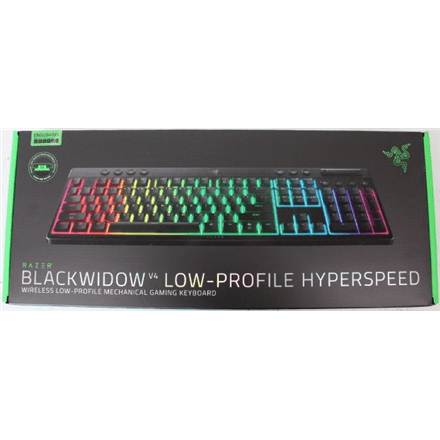 SALE OUT. Razer BlackWidow V4 Low-profile HyperSpeed (Green Switch) - US Layout | SALE OUT. SALE OUT. Razer BlackWidow V4 Low-Profile HyperSpeed | Keyboard | Wireless | US | Bluetooth | Green Switches | Black | DEMO