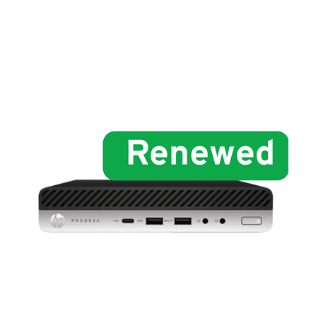 HP Renewed Grade A | ProDesk 600 G4 Desktop Mini PC | Intel Core i3 | i3-8100T | 8 GB | SSD | 128 GB | Intel UHD Graphics 630 | Windows 11 Home | 12 month(s)