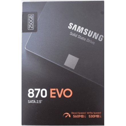 SALE OUT. Samsung SSD 870 EVO 500GB SATA III 2.5 inch | SALE OUT. | Samsung SSD | 870 EVO | 500 GB | SSD form factor 2.5" | Solid-state drive interface SATA III | DAMAGED PACKAGING | Read speed 560 MB/s | Write speed...