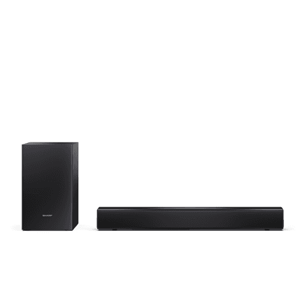 Sharp Compact 2.1 Soundbar with Wireless Subwoofer | HT-SBW121 | 240 W | Bluetooth | Wireless connection | Black