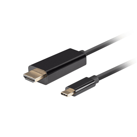 Lanberg USB-C to HDMI Cable, 3 m 4K/60Hz, Black | Lanberg | USB-C to HDMI Cable | CA-CMHD-10CU-0030-BK | 3 m