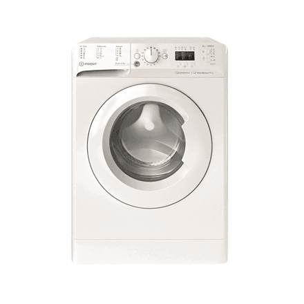 INDESIT | Washing machine | BWSA 61294 W EU N | Energy efficiency class C | Front loading | Washing capacity 6 kg | 1150 RPM | Depth 42.5 cm | Width 59.5 cm | Display | Big Digit | White