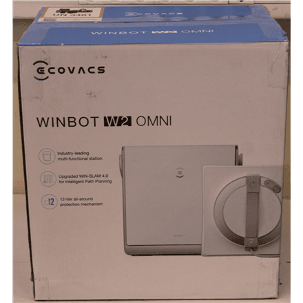 SALE OUT. Ecovacs | Window Cleaning Robot | WINBOT W2 OMNI | Corded | 2800 Pa | White | USED, DIRTY, SCRATCHED, MISSING LIQUID BOTTLE
