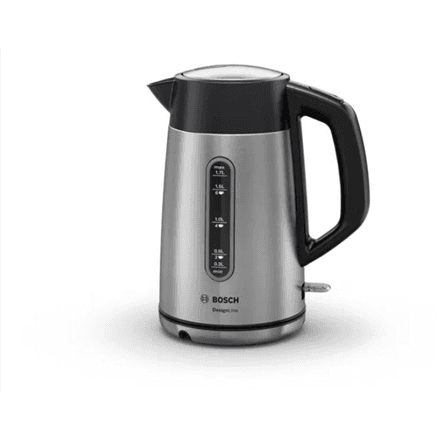 Bosch | Kettle | DesignLine TWK4P440 | Electric | 2400 W | 1.7 L | Stainless steel | 360° rotational base | Black/Stainless Steel