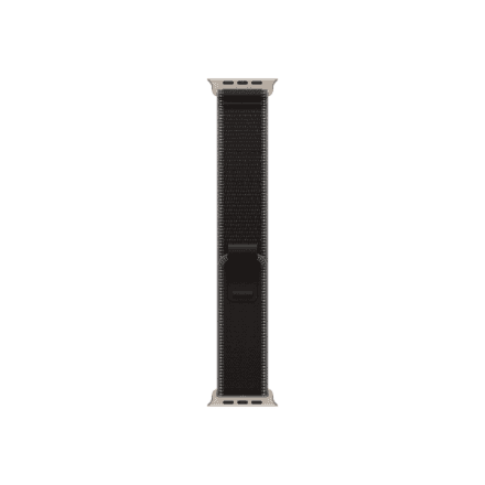 Apple | 49mm Black/Charcoal Trail Loop - S/M - Natural Titanium Finish