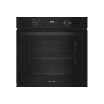 INDESIT Oven | IO K55C B | 71 L | Electric | Catalytic | Electronic | Height 59.5 cm | Width 59.5 cm | Black