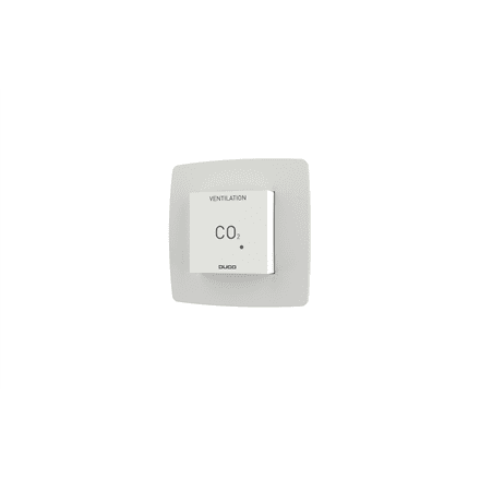 DUCO CO2 Room Sensor with Control RF/Wired, White