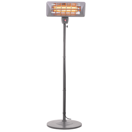 Camry | Standing Heater | CR 7737 | Patio heater | 2000 W | Number of power levels 2 | Suitable for rooms up to 14 m² | Grey | IP24