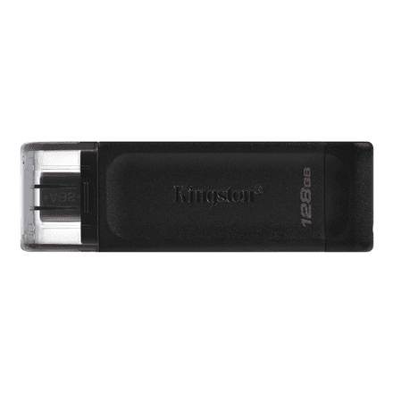 Kingston | USB Flash Drive | DataTraveler 70 | 128 GB | USB Type-C | Black