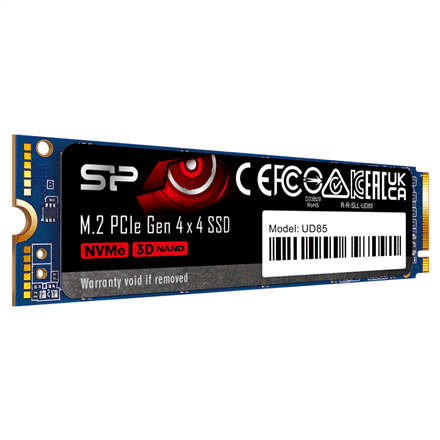 Silicon Power | SSD | UD85 | 1000 GB | SSD form factor M.2 2280 | Solid-state drive interface PCIe Gen4x4 | Read speed 3600 MB/s | Write speed 2800 MB/s