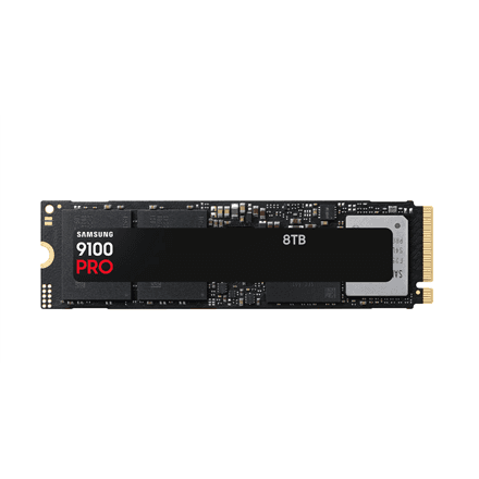 Samsung SSD | 9100 PRO | 8000 GB | Solid-state drive interface PCIe 5.0 x4, NVMe 2.0 | Read speed 14800 MB/s | Write speed 13400 MB/s