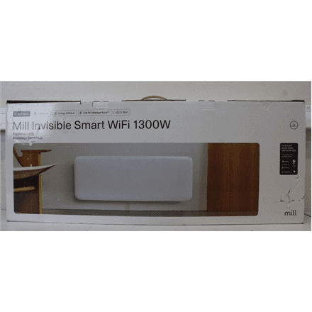SALE OUT. Mill PA1300WIFI4 Panel Heater with WiFi Gen 4 1300 W Suitable for rooms 15-19 m² White IPX4 | Mill Invisible Smart WiFi Heater | PA1300WIFI4 | Panel Heater | 1300 W | Suitable for rooms up to 15-19 m² | Whit...