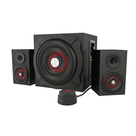 GENESIS Helium 610BT Computer Speakers, Wired, Bluetooth, Black | Genesis | Helium 610BT | Bluetooth | Red/Black