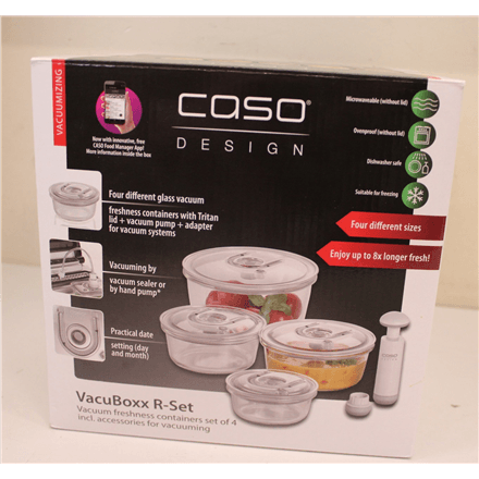SALE OUT. | Caso | Vacuum freshness containers round | 01187 | Set of 4 | DOES NOT HOLD THE VACUUM