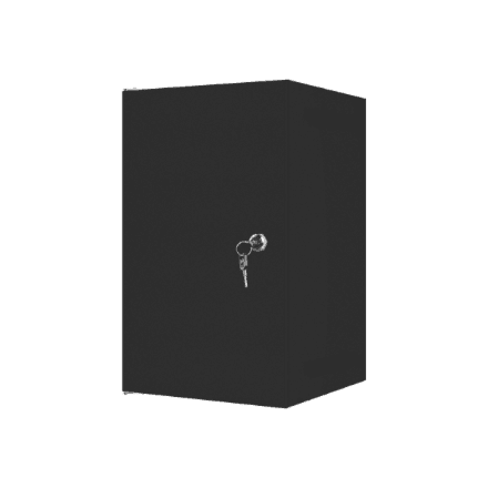 Lanberg | Rack cabinet 10" wall-mount 9U/280x310 for self-assembly with metal door (flat pack) | WF10-2309-00B | Black